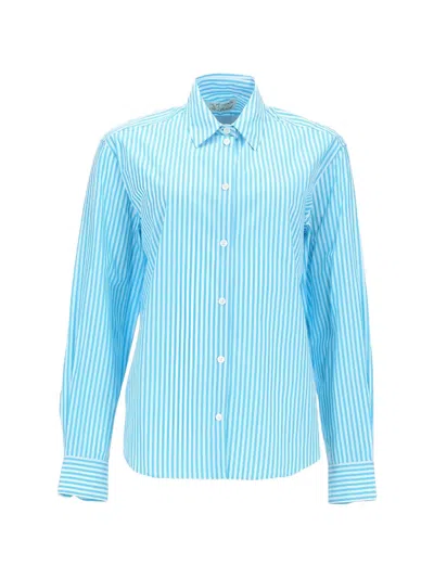 Mc2 Saint Barth Striped Shirt Regular Fit Collar Long Sleeves In Multi