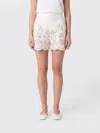 Mc2 Saint Barth Striped Cotton Shorts In White