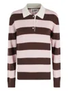 Mc2 Saint Barth Long Sleeves Knit Polo In Pink