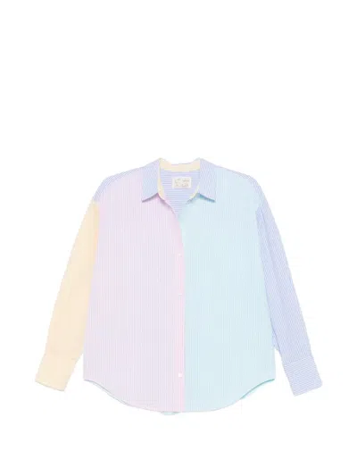 Mc2 Saint Barth Striped Long-sleeve Shirt In Multi