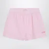 Mc2 Saint Barth Striped Maeve Jr Shorts In Seersucker Cotton
