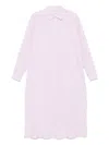 Mc2 Saint Barth Striped Shirt Dress In Pink