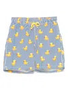Mc2 Saint Barth Striped Swim Shorts In Blue