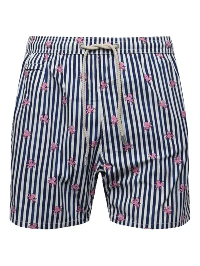 Mc2 Saint Barth Lighting Drawstring Waist Swim Trunks In Multi