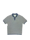 Mc2 Saint Barth Striped T-shirt In Blue