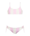 Mc2 Saint Barth Stripe-pattern Bikini In Pink