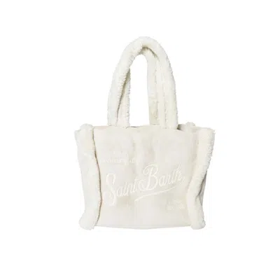 Mc2 Saint Barth Structured Neutrals Bag With Sleek Silhouette In White
