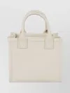 Mc2 Saint Barth Tote Bag With Structured Shape And Top Handles In White