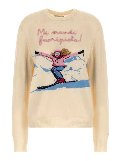 MC2 SAINT BARTH SUÉTER CUELLO REDONDO - BLANCO
