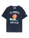 Mc2 Saint Barth Surfin Leo T-shirt In Blue