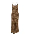 Mc2 Saint Barth Eydis In Animalier Viscose In Brown