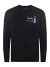 Mc2 Saint Barth Crewneck Long In Black