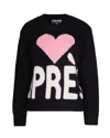 Mc2 Saint Barth Kyla Heart-detail Sweater In Black