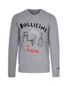 Mc2 Saint Barth Maglia Heron Bollicine Team Grigia In Gray