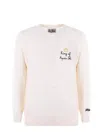 Mc2 Saint Barth Sweater In Wool And Cashemere In Bianco Latte