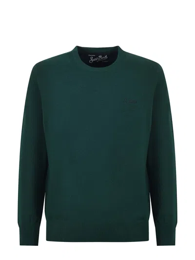 Mc2 Saint Barth Sweater In Verde Inglese