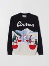Mc2 Saint Barth Man Sweater With Courmayeur Postcard In Bunt