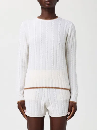Mc2 Saint Barth Sweater  Woman Color Beige In White