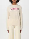 Mc2 Saint Barth Viziata Sweater In Wool Blend In Cream