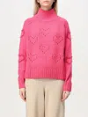 Mc2 Saint Barth Meghan Sweater In Fuchsia