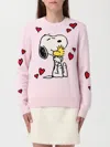 Mc2 Saint Barth New Queen Peanuts Love Hugs Pink Shirt In Pink