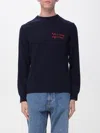Mc2 Saint Barth Light Embry Crew Neck Sweater In Blue