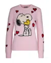 Mc2 Saint Barth New Queen Peanuts Love Hugs Pink Shirt In Pink