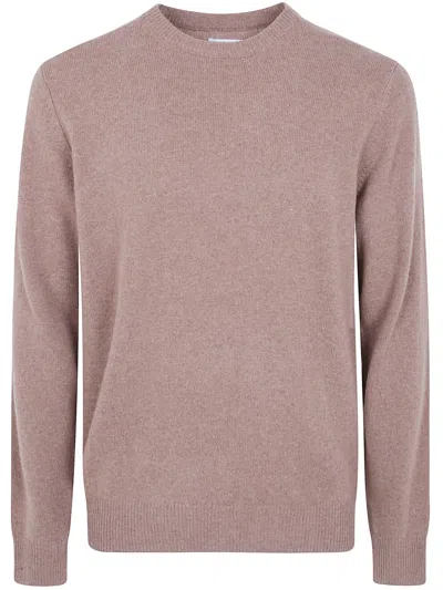 Mc2 Saint Barth Regent Crew-neck Wool Sweater In Brown