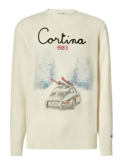 Mc2 Saint Barth Sweater In White