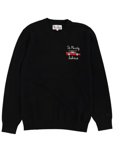 Mc2 Saint Barth Sweater With Embroidery In Multi