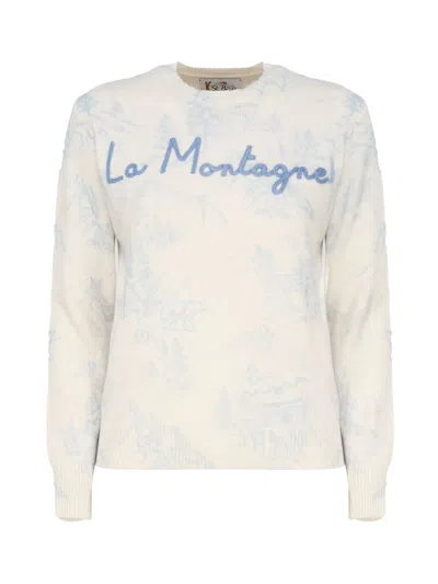 Mc2 Saint Barth Jumper With Writing In White