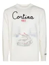 Mc2 Saint Barth Print-graphic Sweater In White