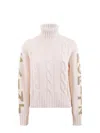 Mc2 Saint Barth Sweaters In Avorio/oro