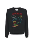 Mc2 Saint Barth Heron Sweater Round-neck Sweater In Black
