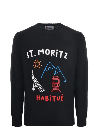 Mc2 Saint Barth Sweaters In Black