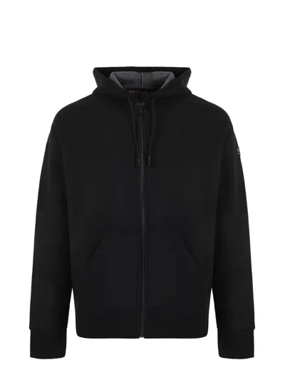 Mc2 Saint Barth Neoprene Sweatshirt In Black