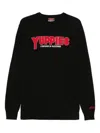 Mc2 Saint Barth Embroidered Heron Sweater In Black