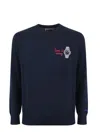 Mc2 Saint Barth Wool Watch Sweater In Blue