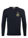 Mc2 Saint Barth Crew Neck Light Sweater In Blue