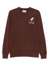 Mc2 Saint Barth X Snoopy Graphic-print Sweatshirt In Brown