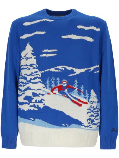 Mc2 Saint Barth Sweaters In Clear Blue