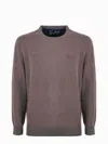 Mc2 Saint Barth St. Barth Embroidered Crewneck Jumper In Grey