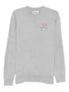 Mc2 Saint Barth Heron Sweater In Gray