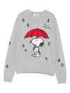 Mc2 Saint Barth Snoopy-motif Sweater In Gray
