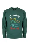 Mc2 Saint Barth Pattern Intarsia Knitted Crewneck Jumper In Green