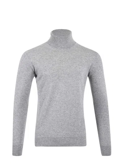Mc2 Saint Barth Bond Turtleneck Jumper In Grey