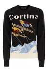 Mc2 Saint Barth Cortina Wool And Cashmere Blend Jumper In Navy