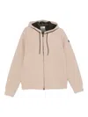 Mc2 Saint Barth Zip-up Hoodie In Pink
