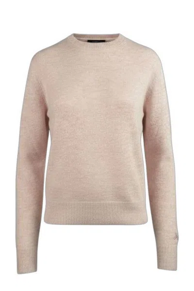 Mc2 Saint Barth Sweaters Pink In White