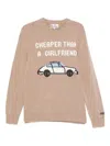 Mc2 Saint Barth Car-graphic Sweater In Neutral
